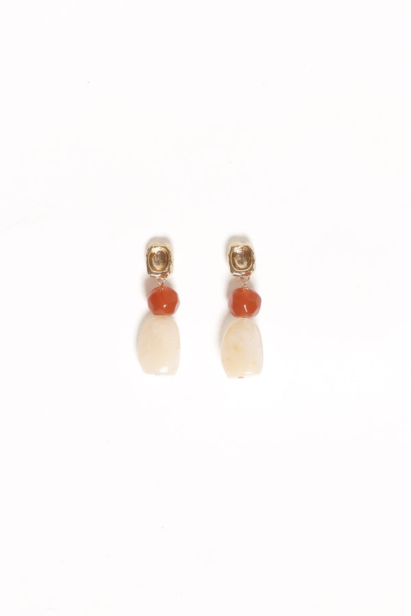 ACCESSORIES Sofie Earrings - Gold/Brown