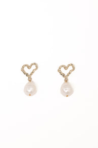 ACCESSORIES Solana Earrings - Gold Pearl