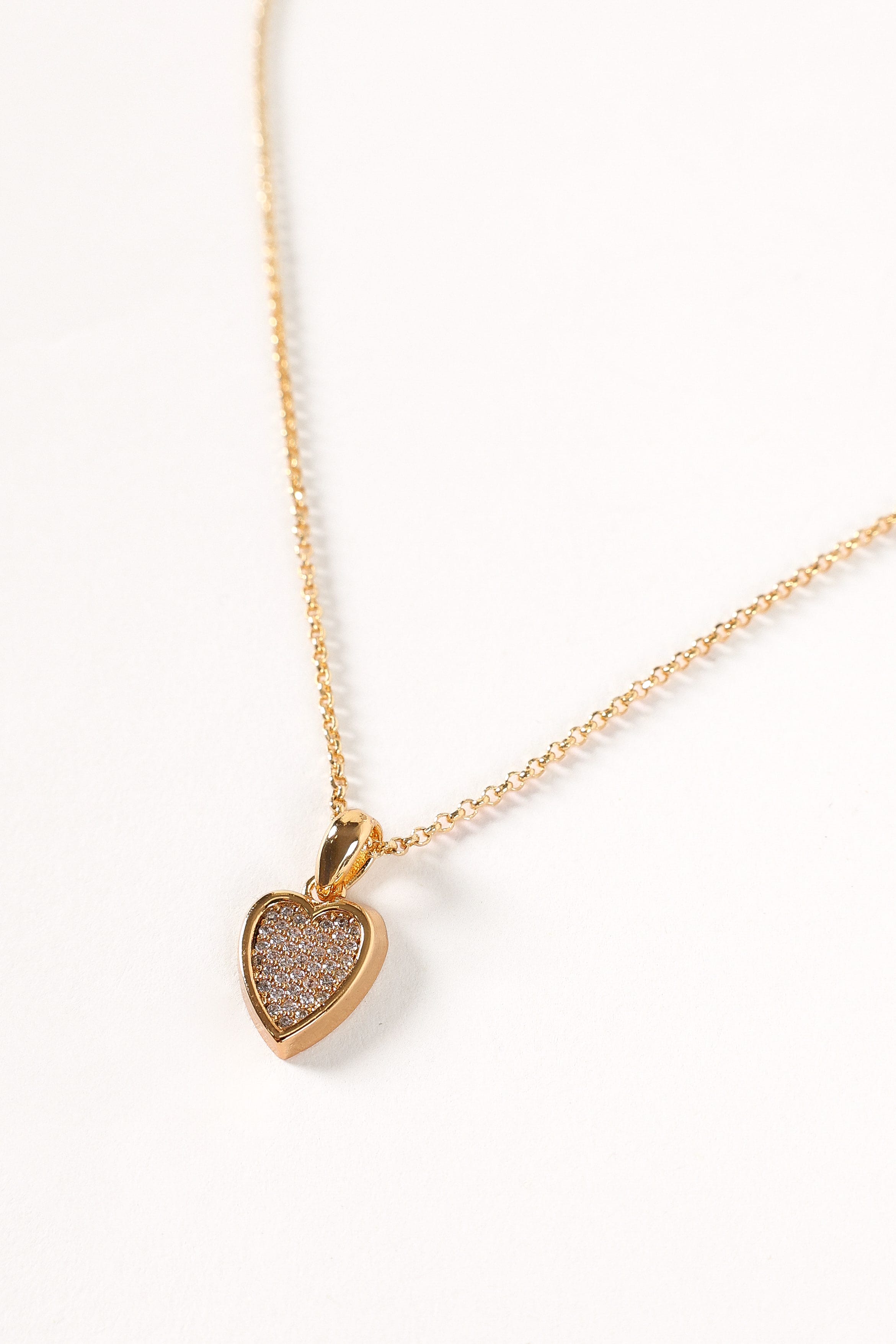 ACCESSORIES Sophie Heart Necklace - Gold