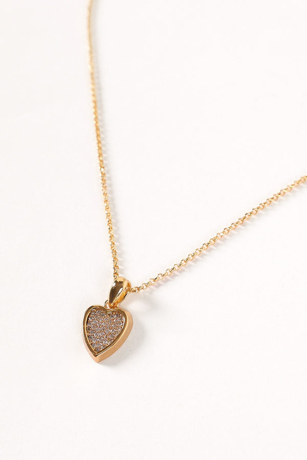 ACCESSORIES Sophie Heart Necklace - Gold