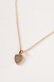 ACCESSORIES @Sophie Heart Necklace - Gold