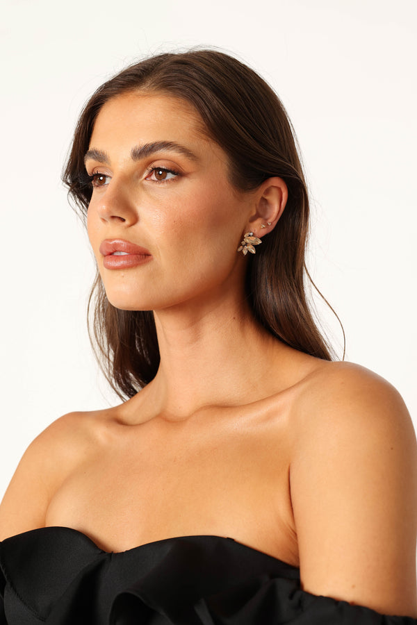 ACCESSORIES @Talon Statement Earrings - Gold