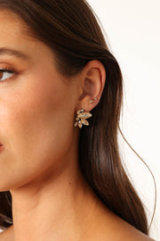 ACCESSORIES @Talon Statement Earrings - Gold