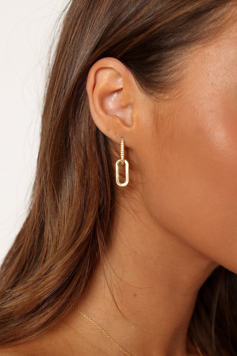 ACCESSORIES @Teagan Double Hoop Earrings - Gold
