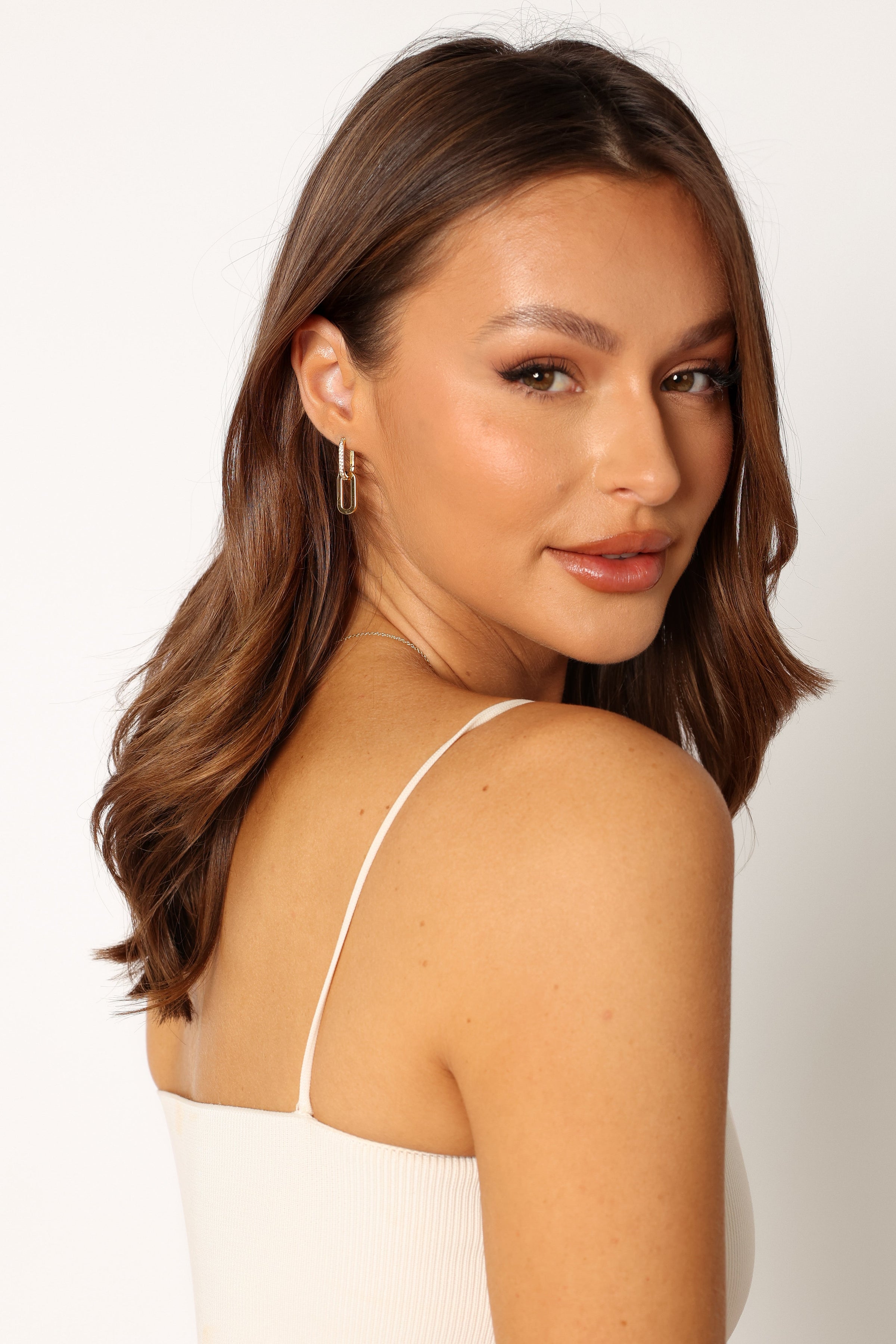 ACCESSORIES @Teagan Double Hoop Earrings - Gold