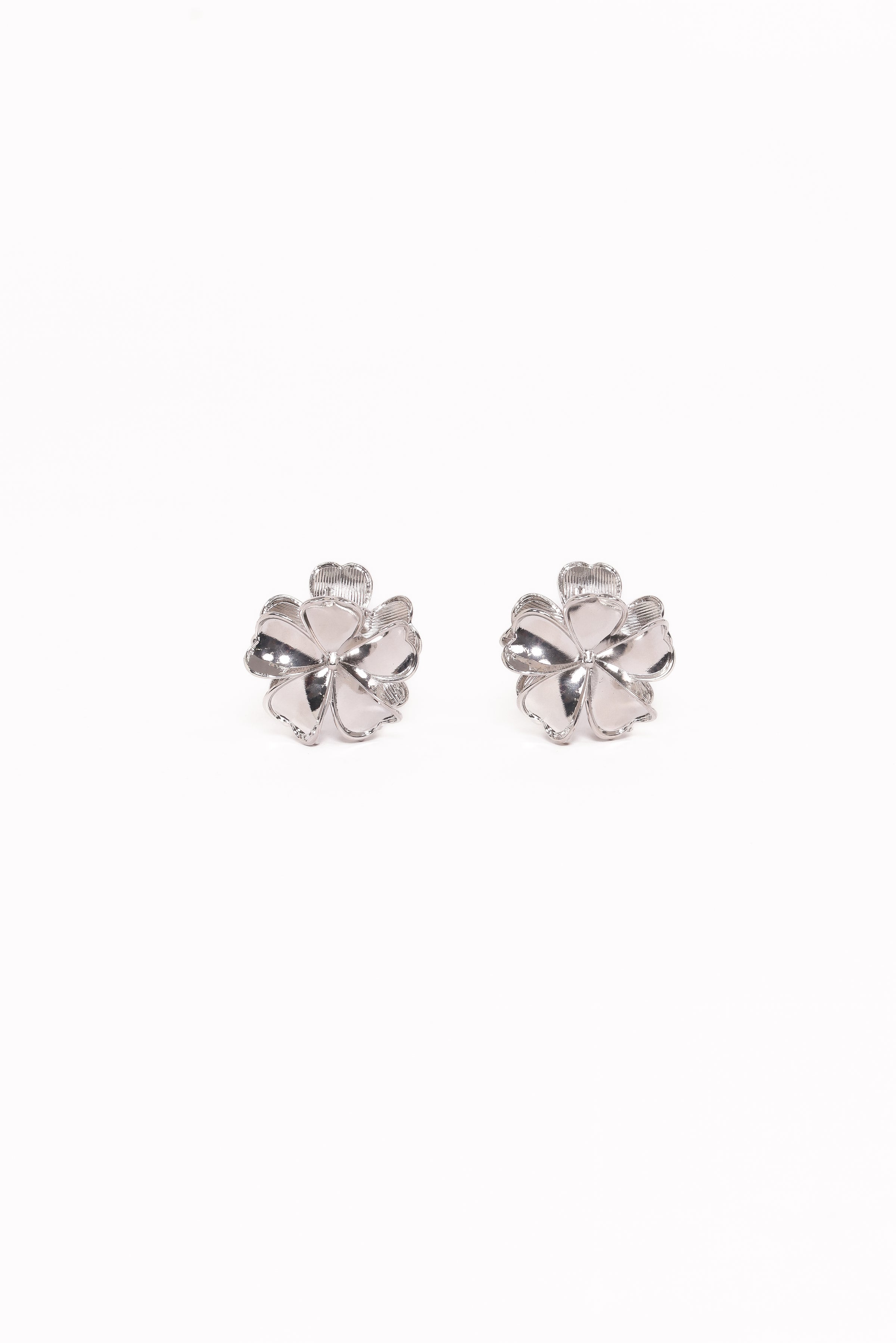 ACCESSORIES Tiffany 2 Pack Flower Hair Clips - Silver