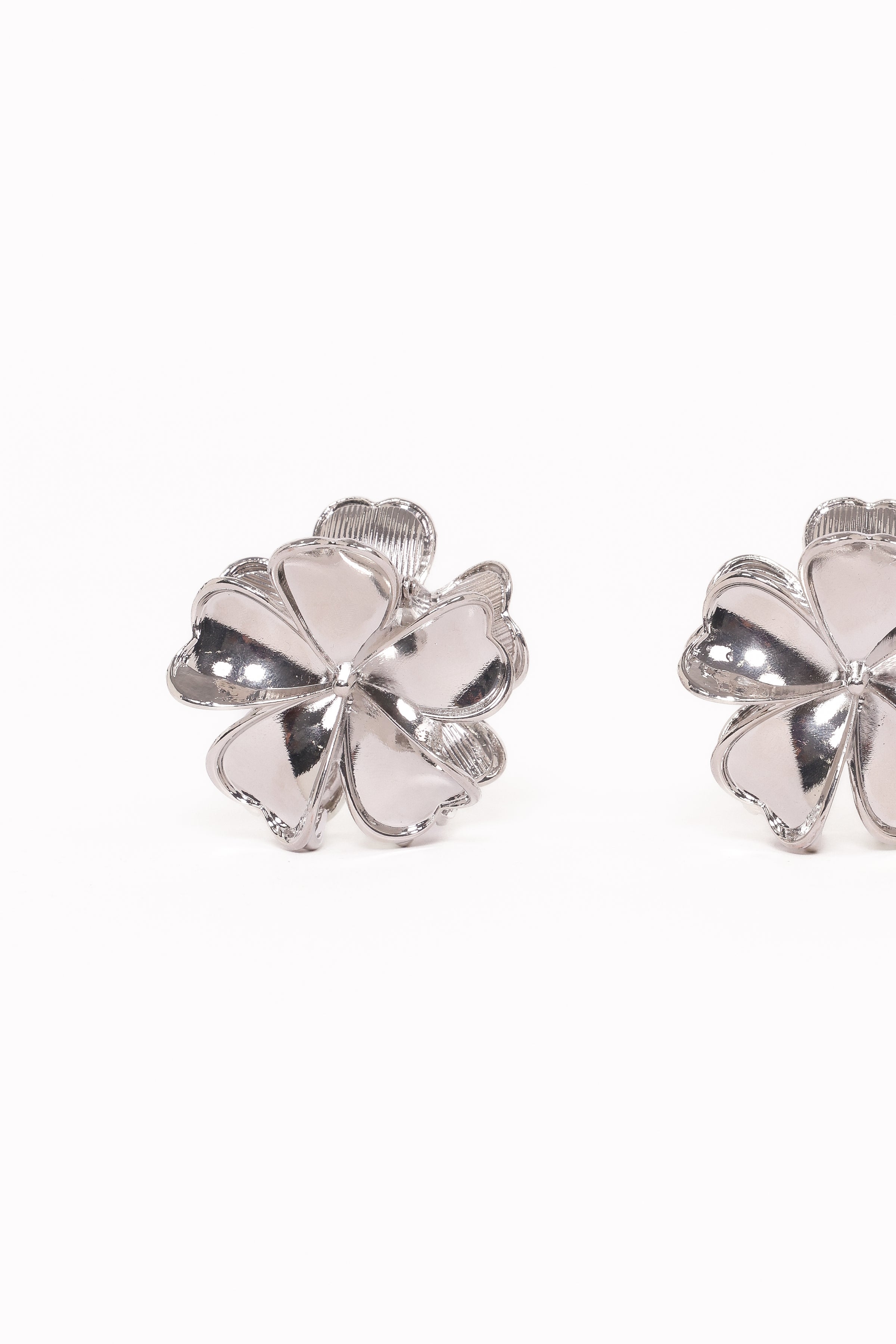 ACCESSORIES Tiffany 2 Pack Flower Hair Clips - Silver