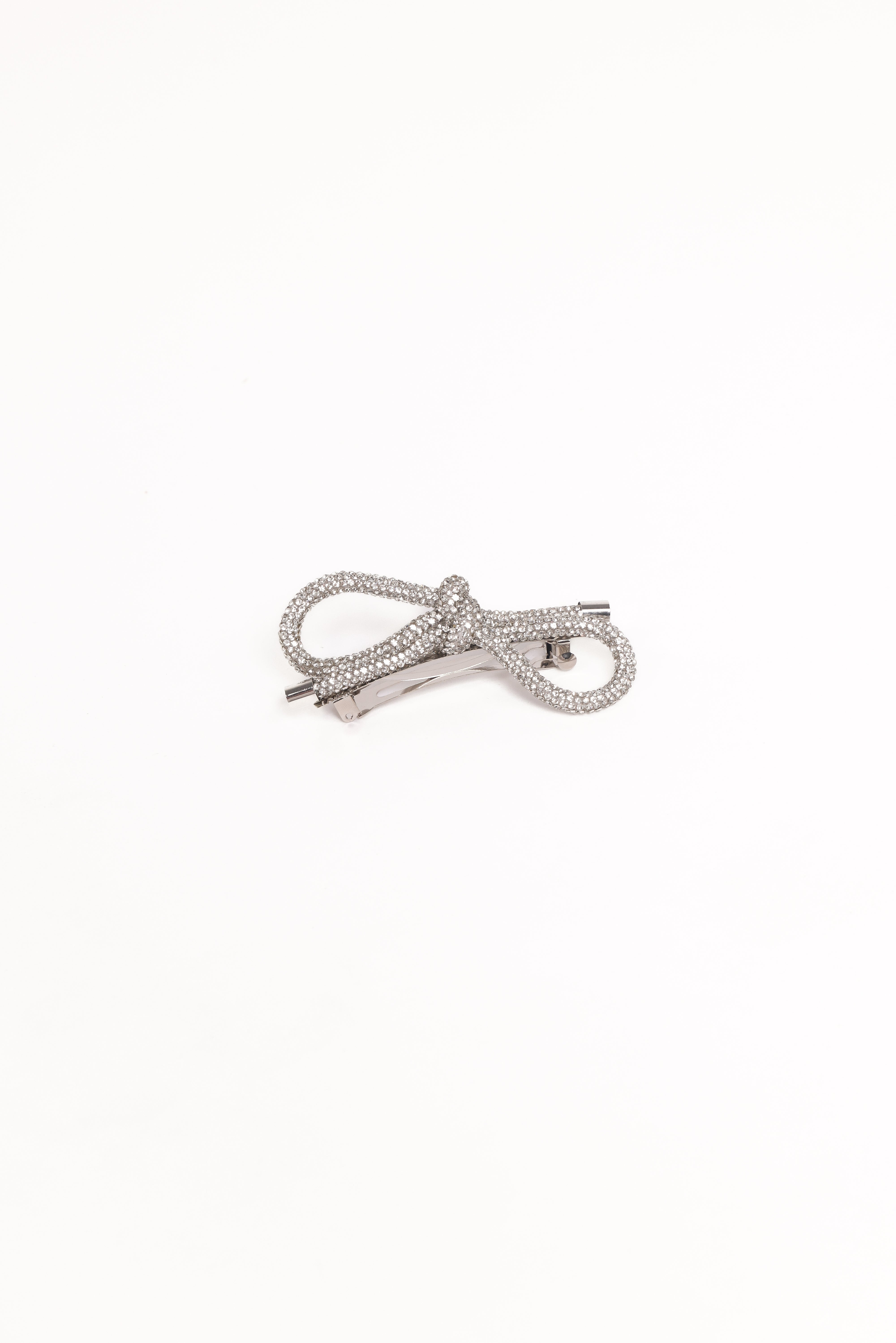 ACCESSORIES Whitney Bow Hair Clip - Silver