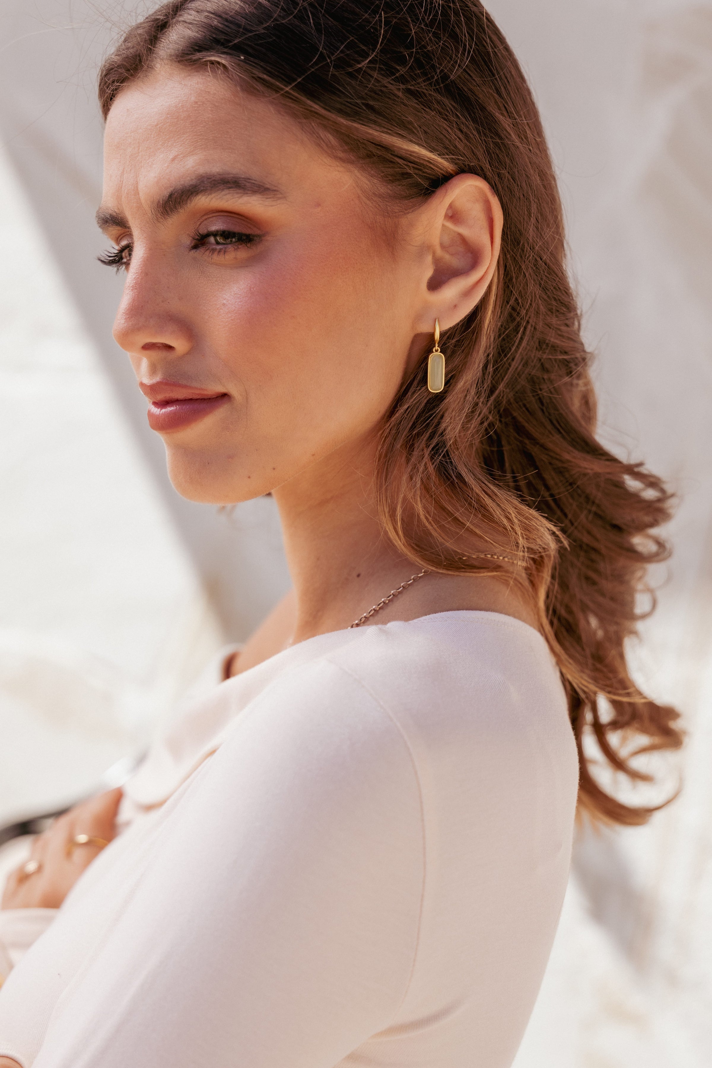 ACCESSORIES Xena Earrings - Sage/Gold