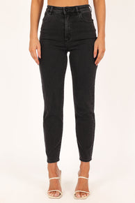 BOTTOMS @Abrand 94 High Slim Jeans - 90210 Washed Black