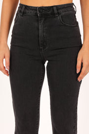 BOTTOMS @Abrand 94 High Slim Jeans - 90210 Washed Black