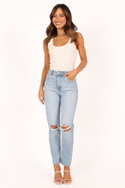 BOTTOMS @Abrand 94 High Slim Jeans - Gina Rip