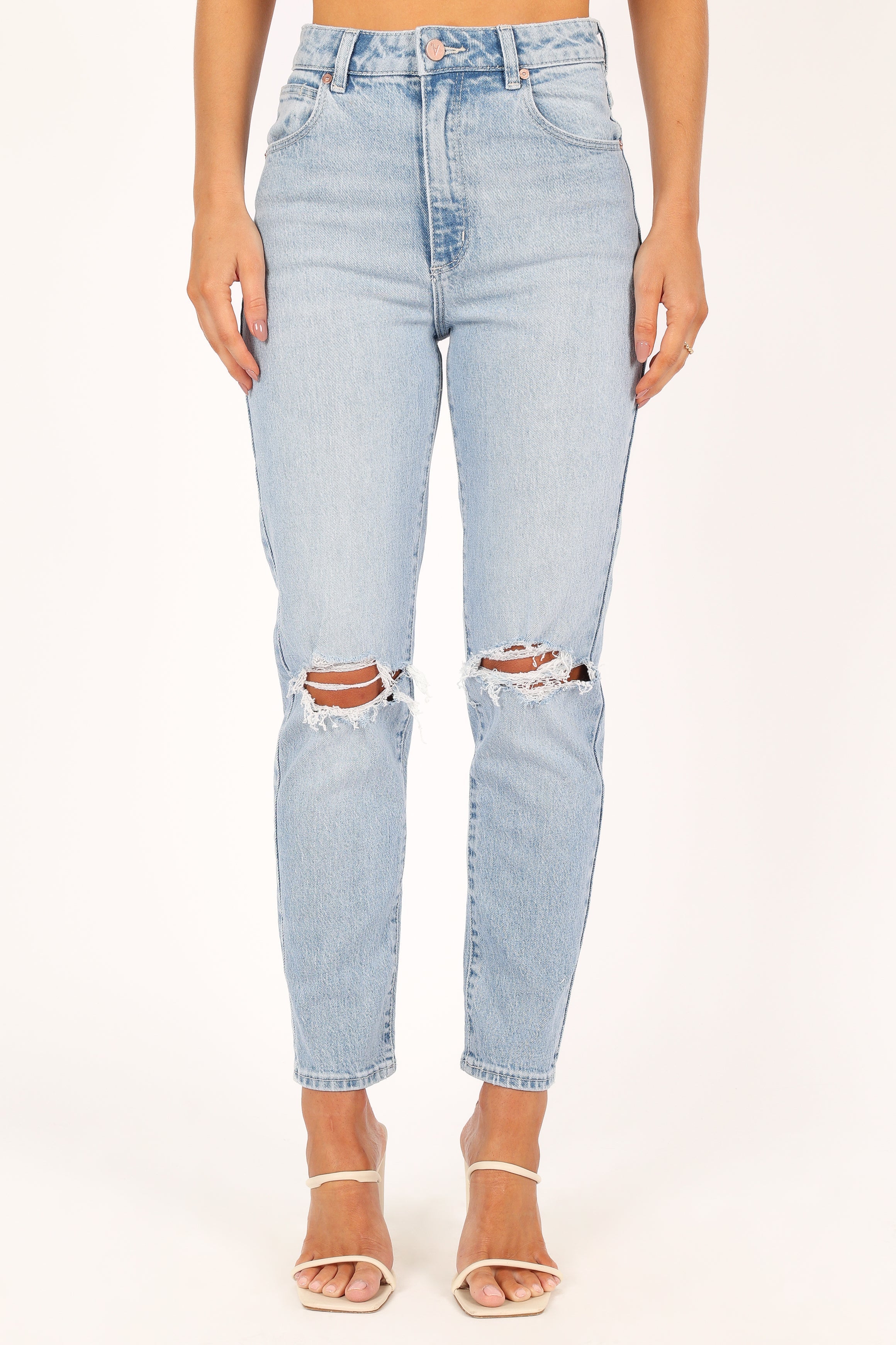 BOTTOMS @Abrand 94 High Slim Jeans - Gina Rip