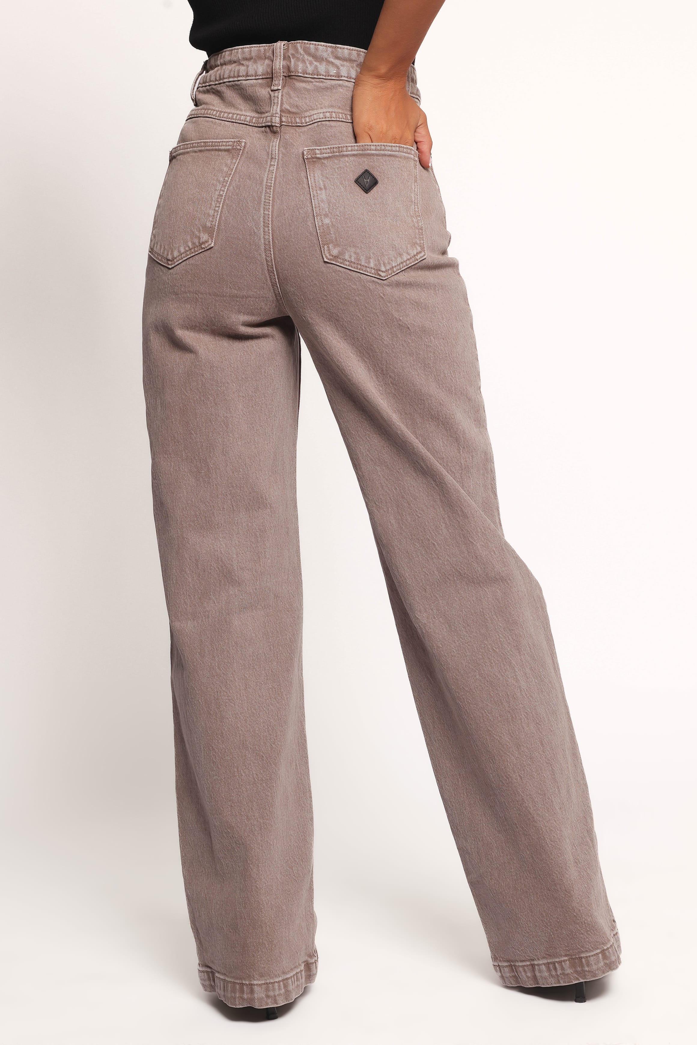 BOTTOMS Abrand 94 High Wide Jeans - Mushroom
