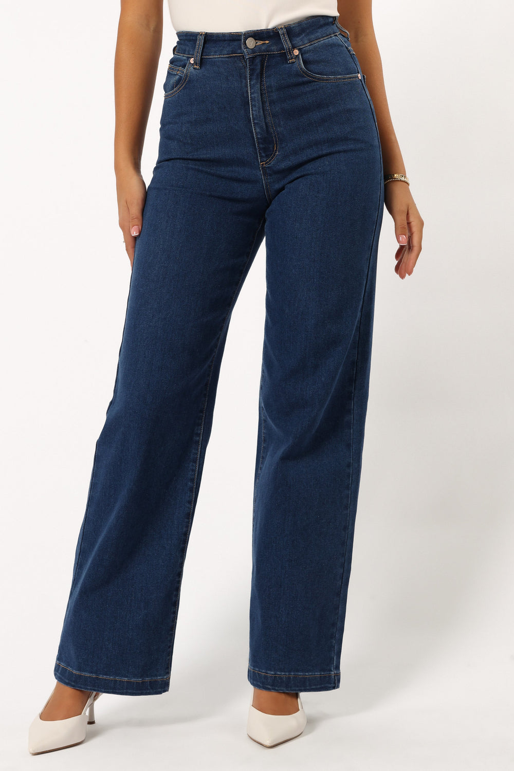 BOTTOMS @Abrand 94 High Wide Jeans - Ruth Mid Blue (Hold for Cool Beginnings)