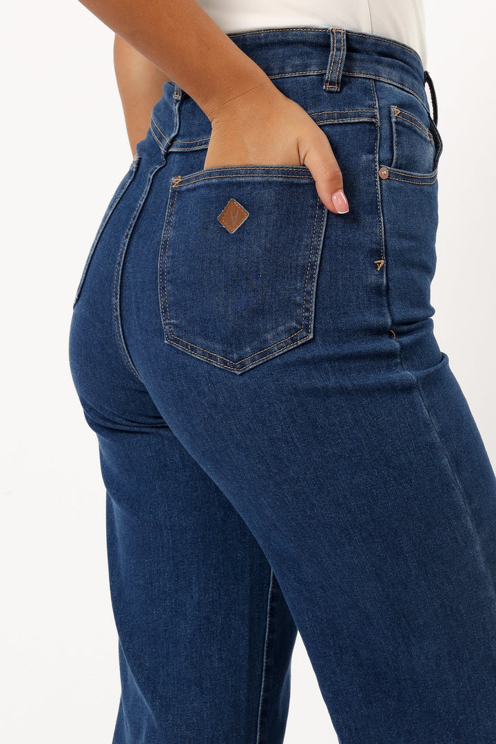 Abrand 94 High Wide Jeans - Ruth Mid Blue - Petal & Pup