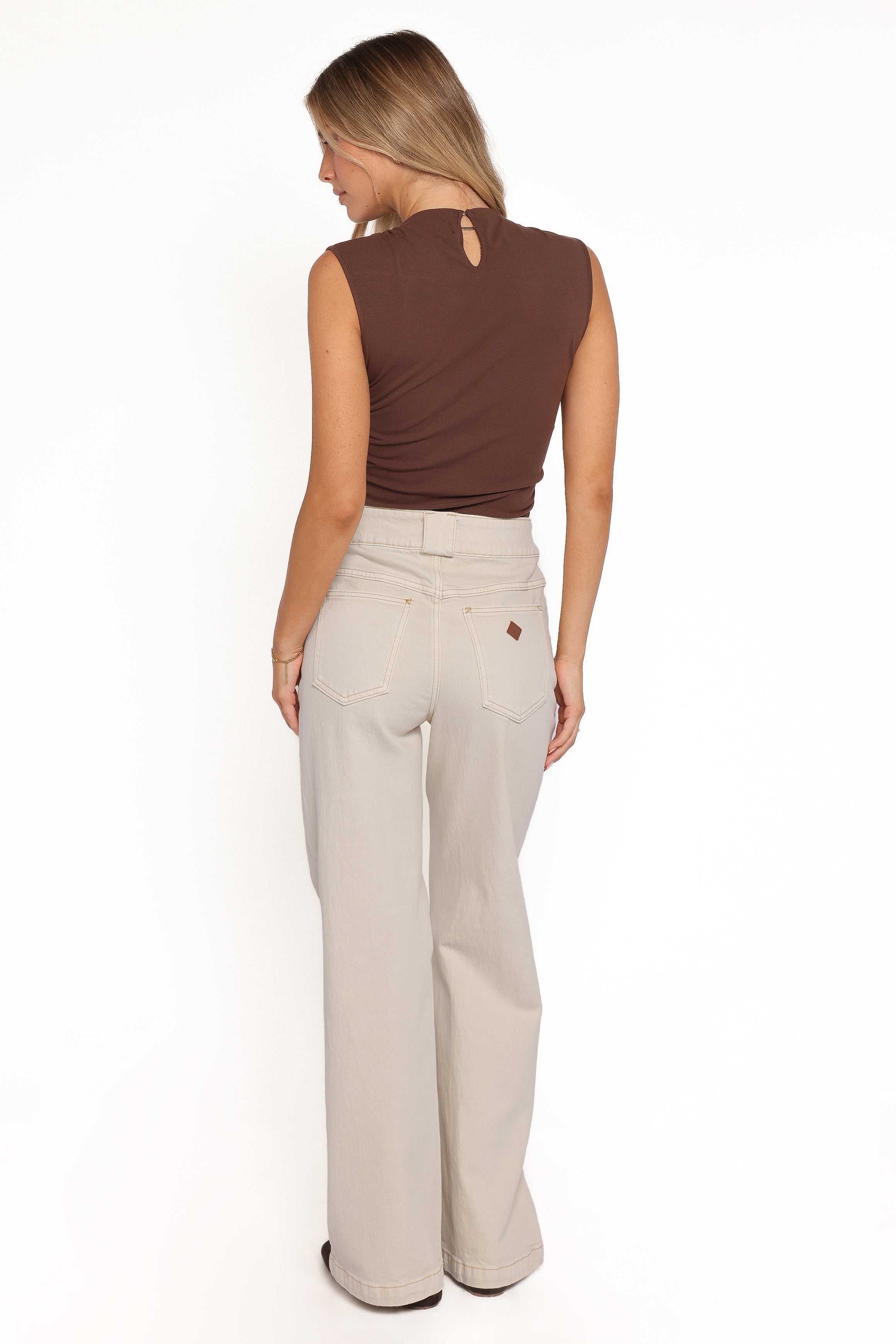 BOTTOMS Abrand 94 High Wide Jeans - Tofu