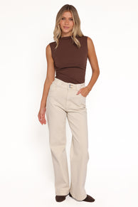 BOTTOMS Abrand 94 High Wide Jeans - Tofu