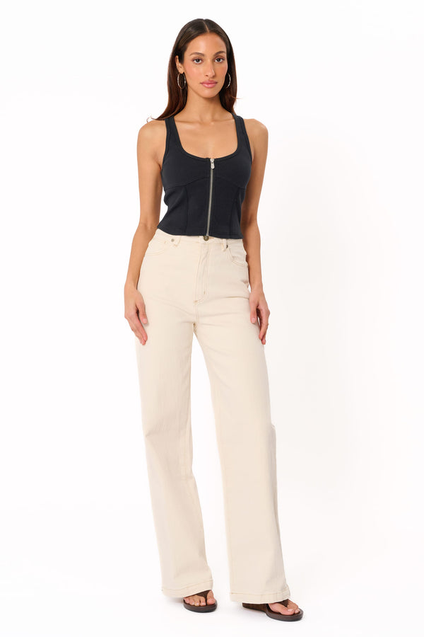 BOTTOMS Abrand 94 Wide Leg Jeans - Vanilla