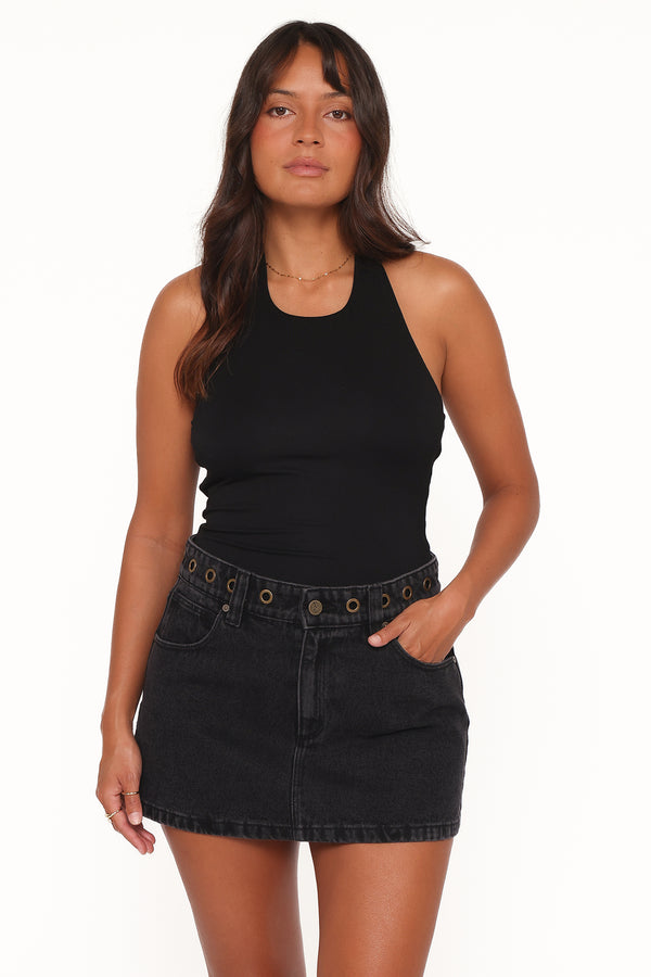 BOTTOMS Abrand 95 Aline Skirt - Brie Eyelet