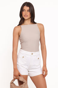 BOTTOMS Abrand Venice Shorts - White Gold