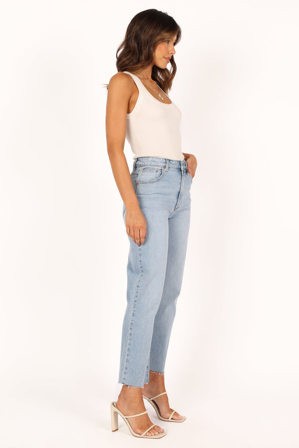 BOTTOMS @Abrand Venice Straight Jeans - Candice