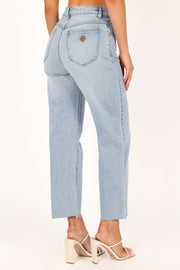 BOTTOMS @Abrand Venice Straight Jeans - Candice