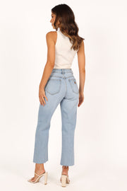 BOTTOMS @Abrand Venice Straight Jeans - Candice