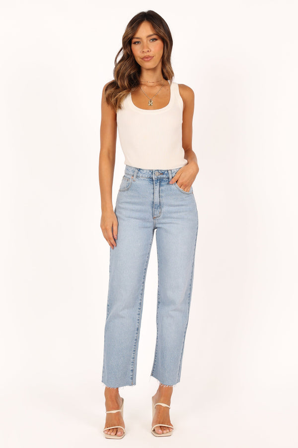 BOTTOMS @Abrand Venice Straight Jeans - Candice