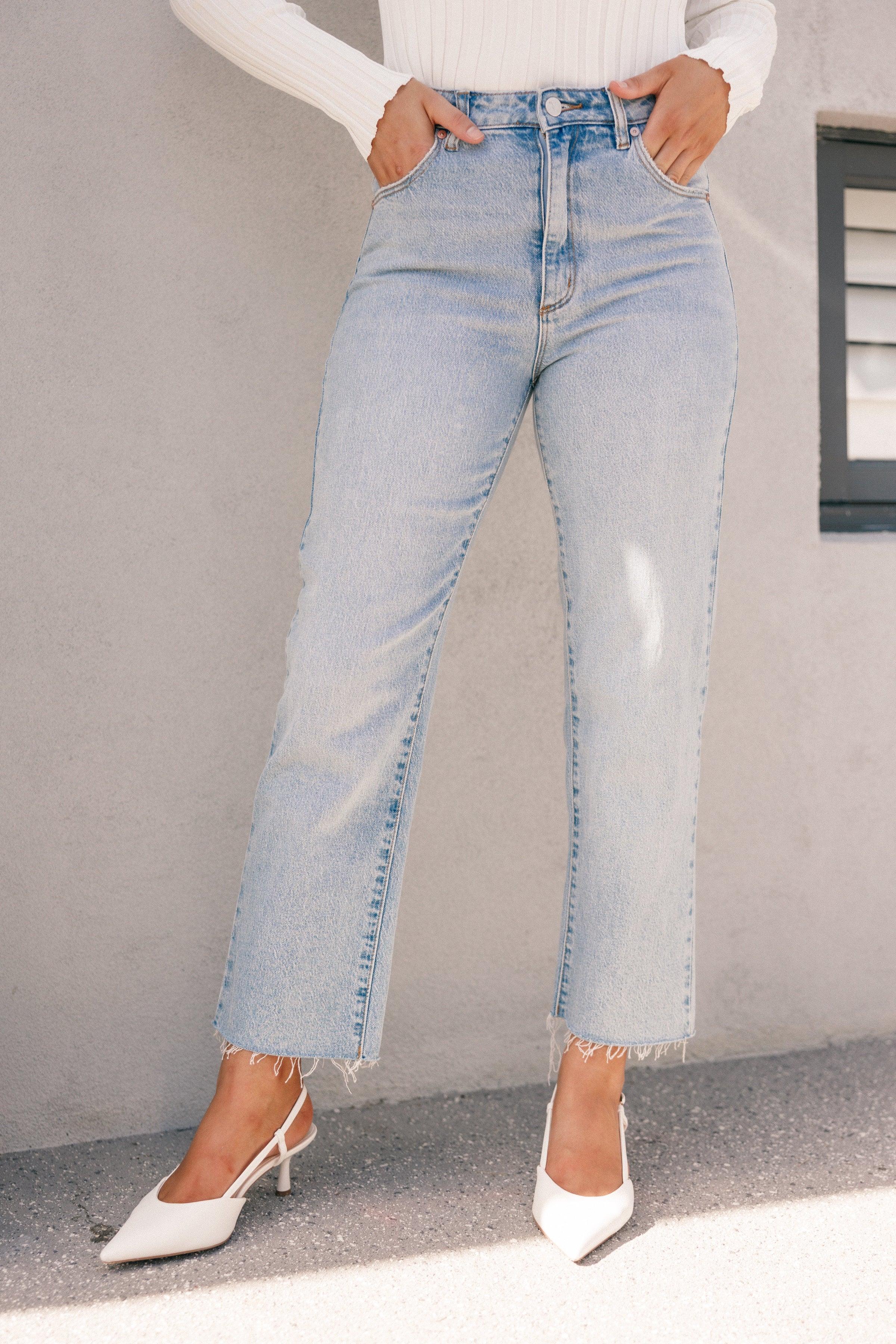 BOTTOMS Abrand Venice Straight Jeans - Candice