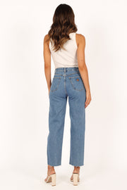 BOTTOMS @Abrand Venice Straight Jeans - Denise