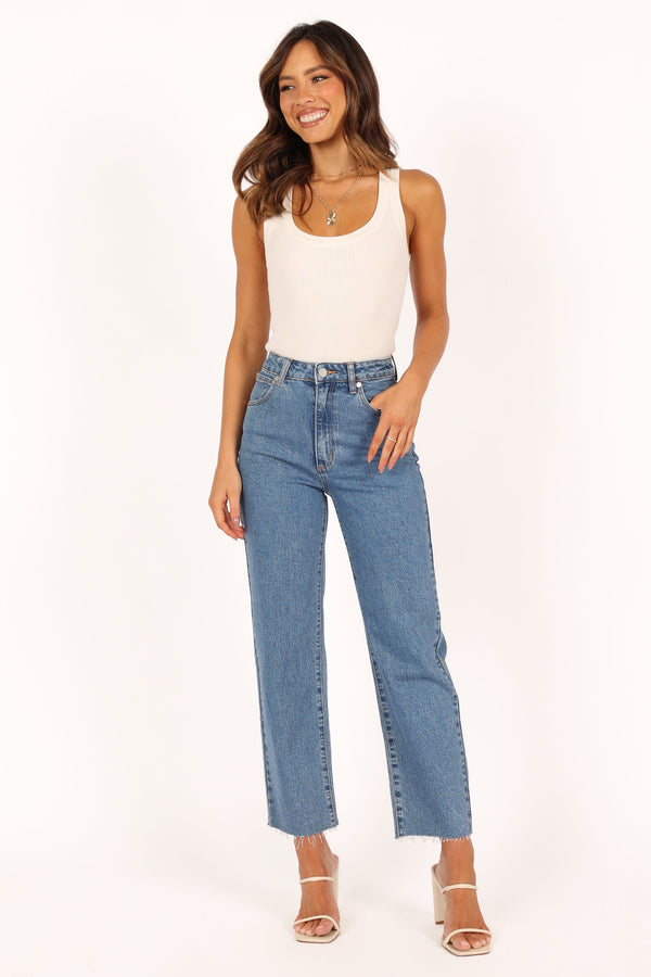 BOTTOMS @Abrand Venice Straight Jeans - Denise