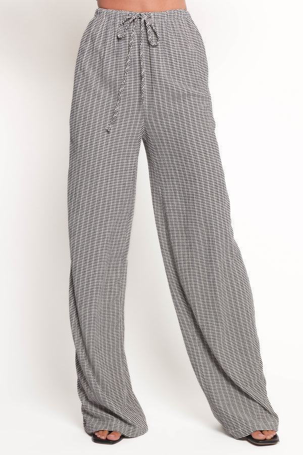 BOTTOMS Afton Pant - Black White