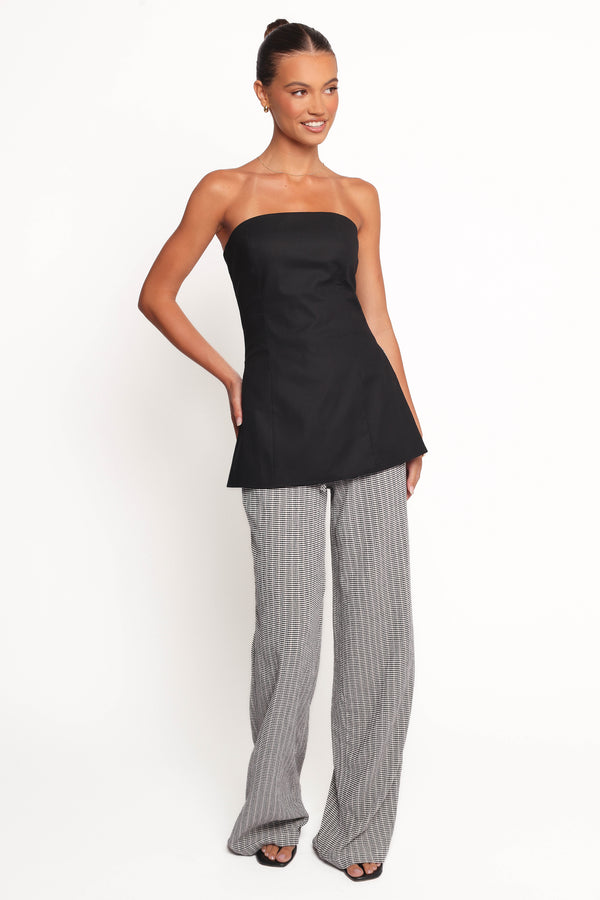 BOTTOMS Afton Pant - Black White