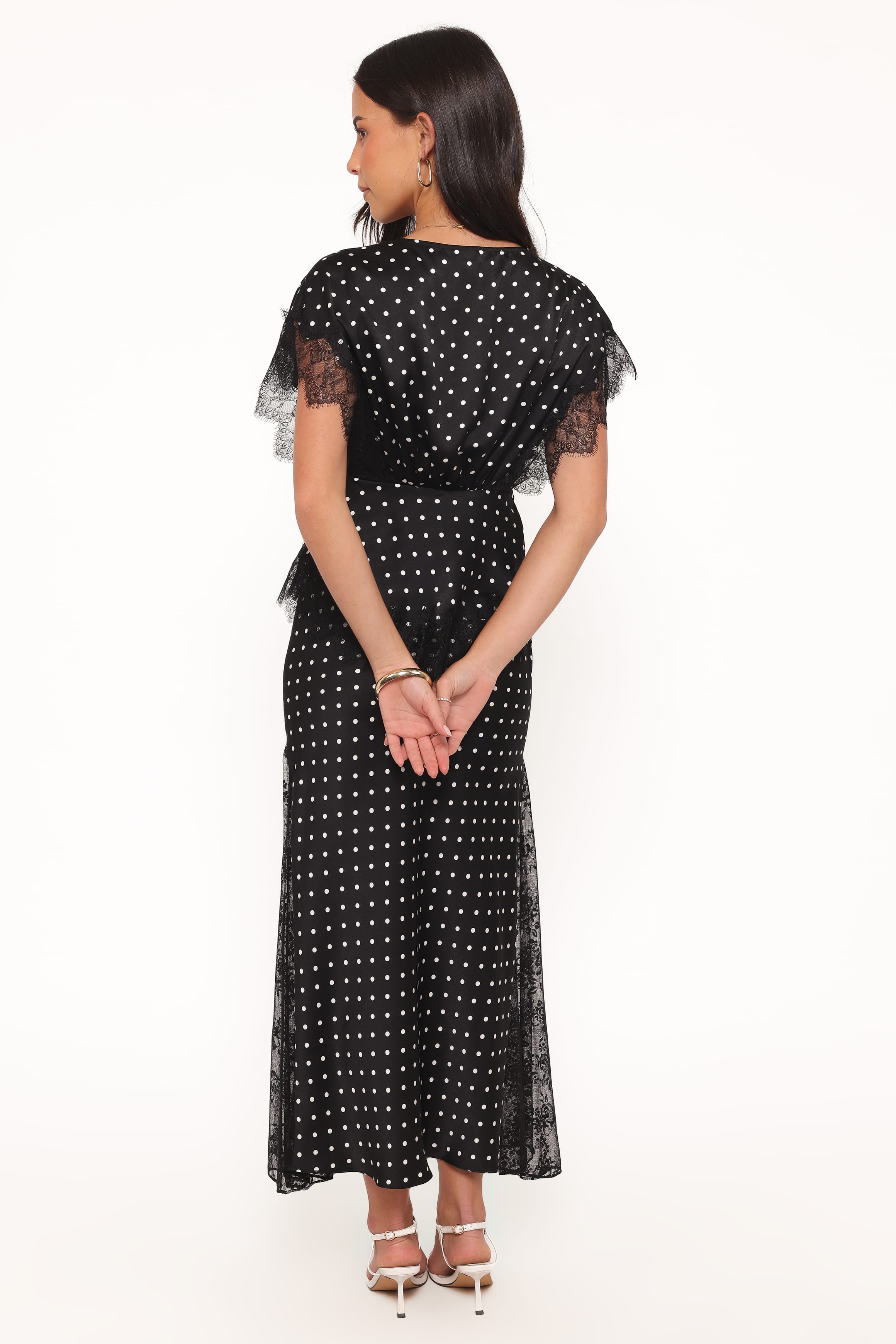 BOTTOMS Ailbhe Lace Skirt - Black Polka Dot