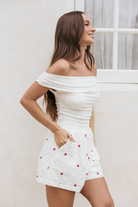 BOTTOMS Aisha Shorts - White