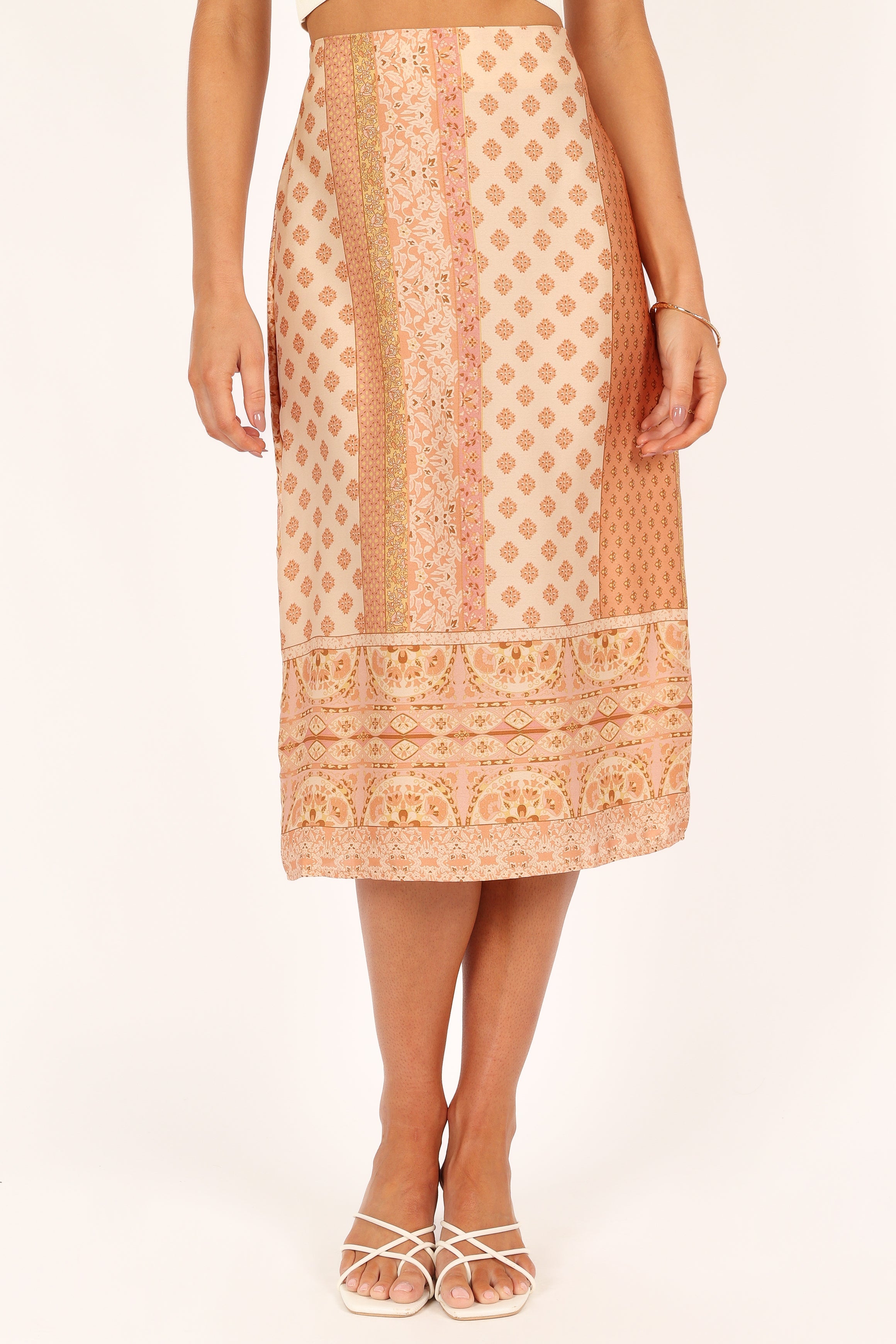 BOTTOMS @Aleisha Midi Skirt - Golden Papaya