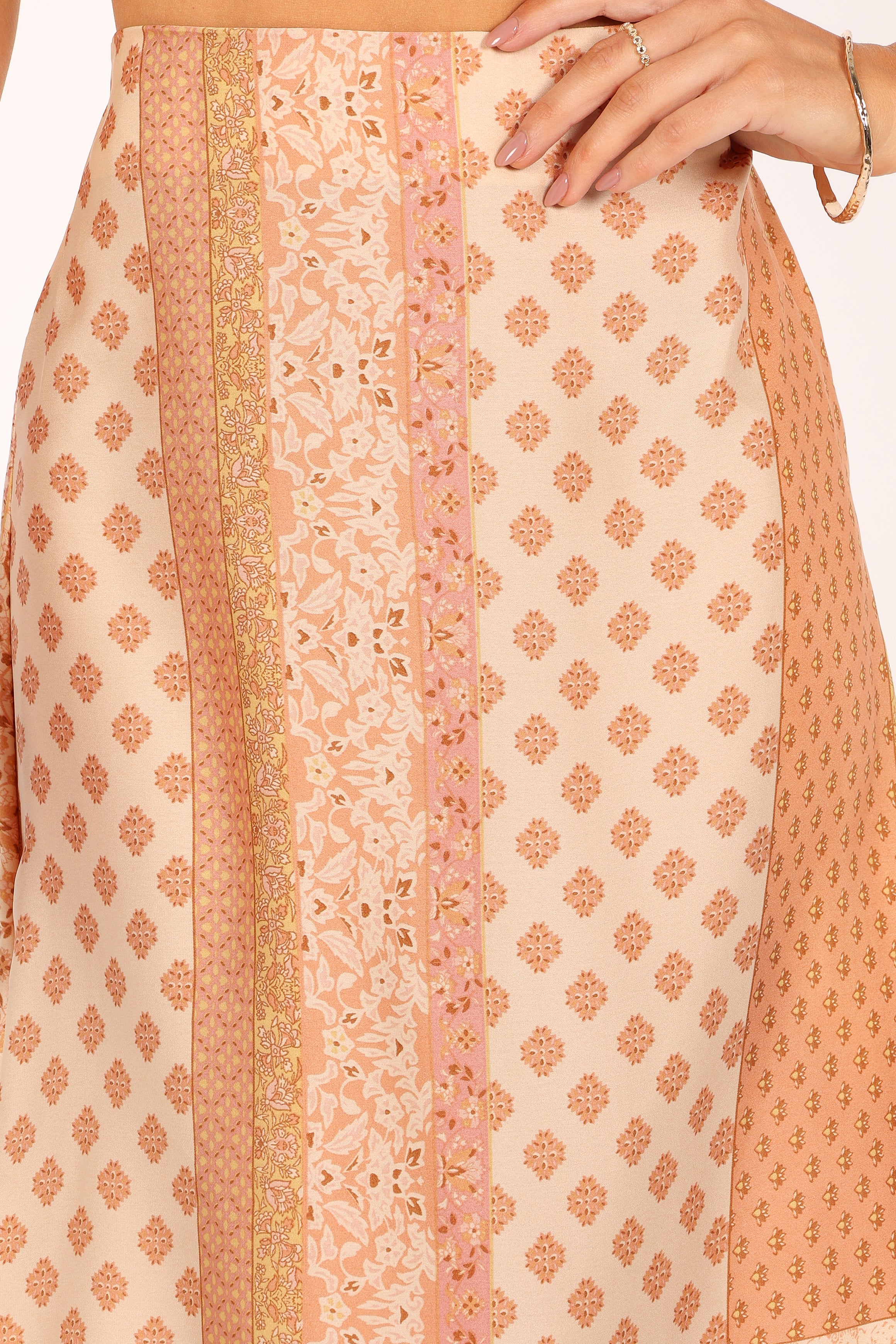 BOTTOMS @Aleisha Midi Skirt - Golden Papaya