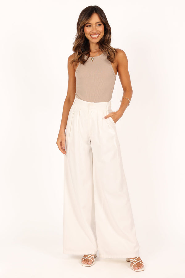 BOTTOMS Alexa Pant - White