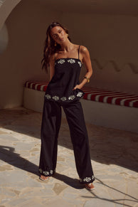 BOTTOMS Amalia Pant - Black Sand