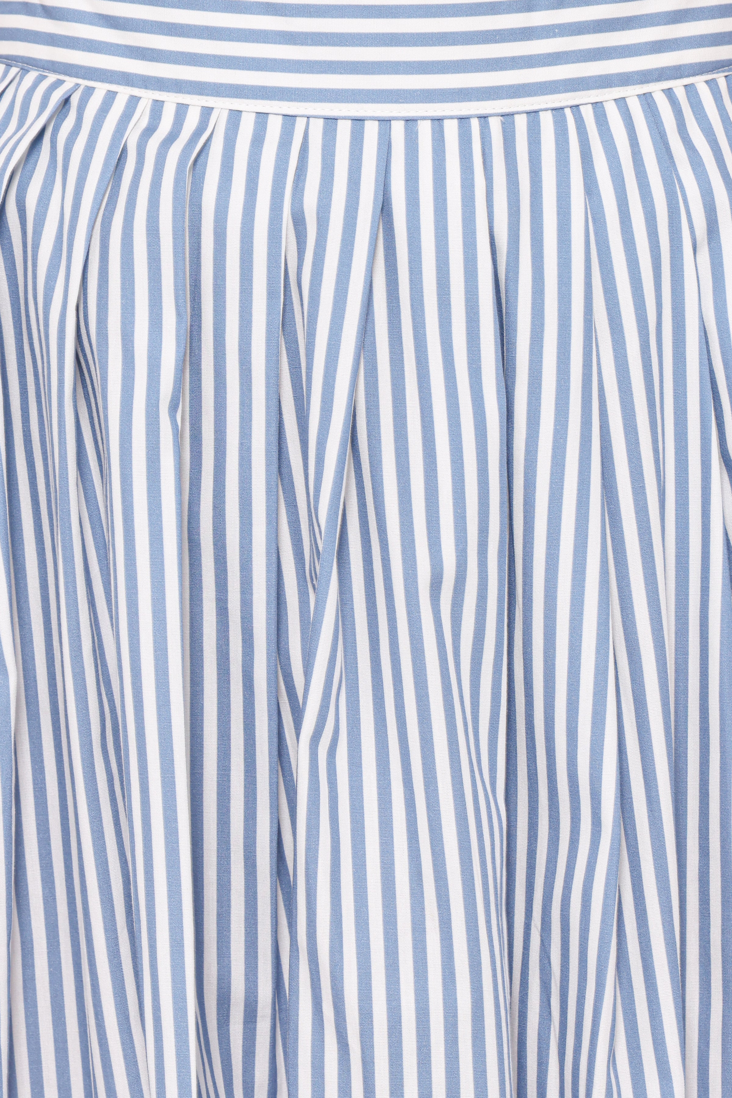 BOTTOMS Amaya Pleated Mini Skirt - Blue Stripe