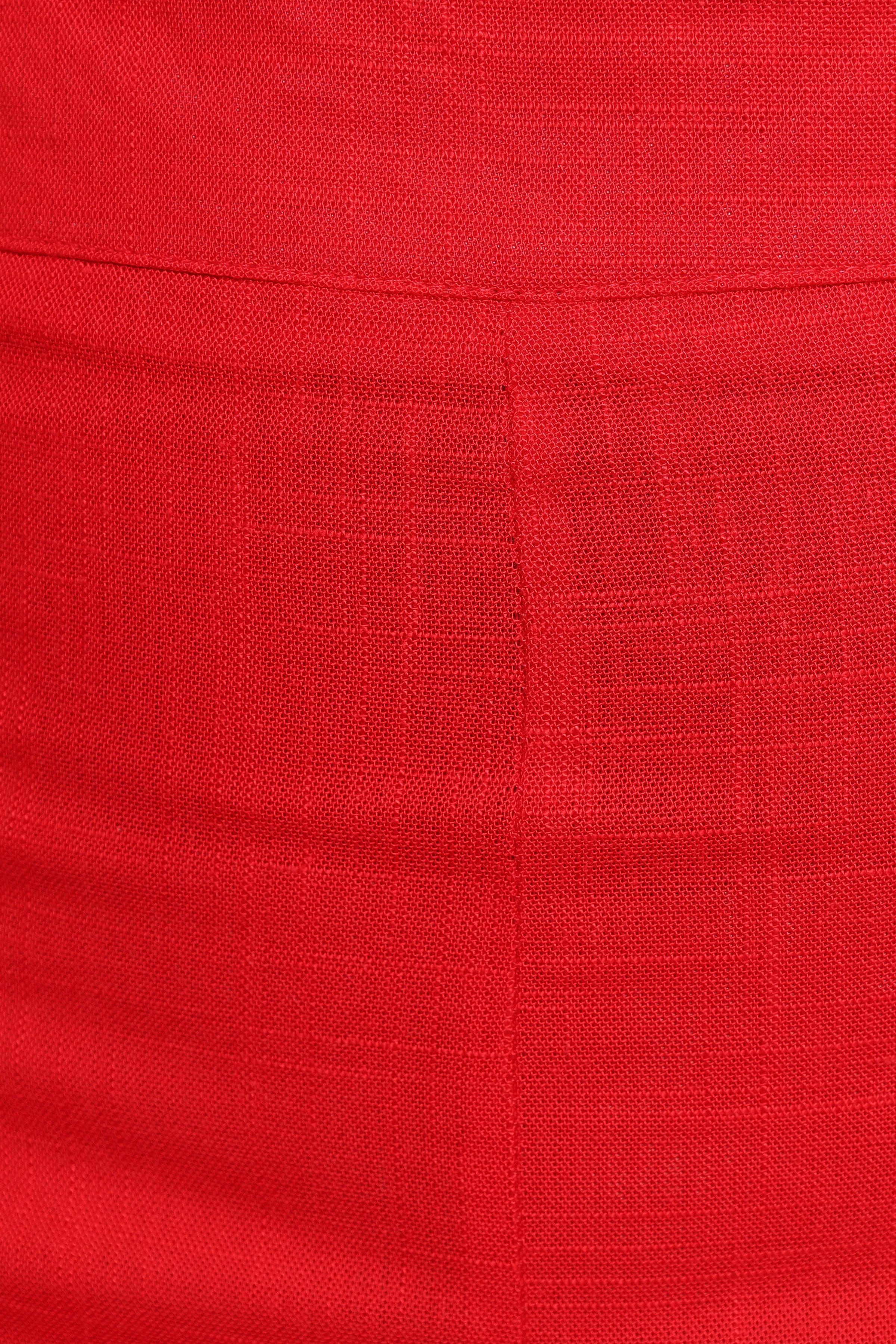 BOTTOMS Amia Linen Blend Pants - Red
