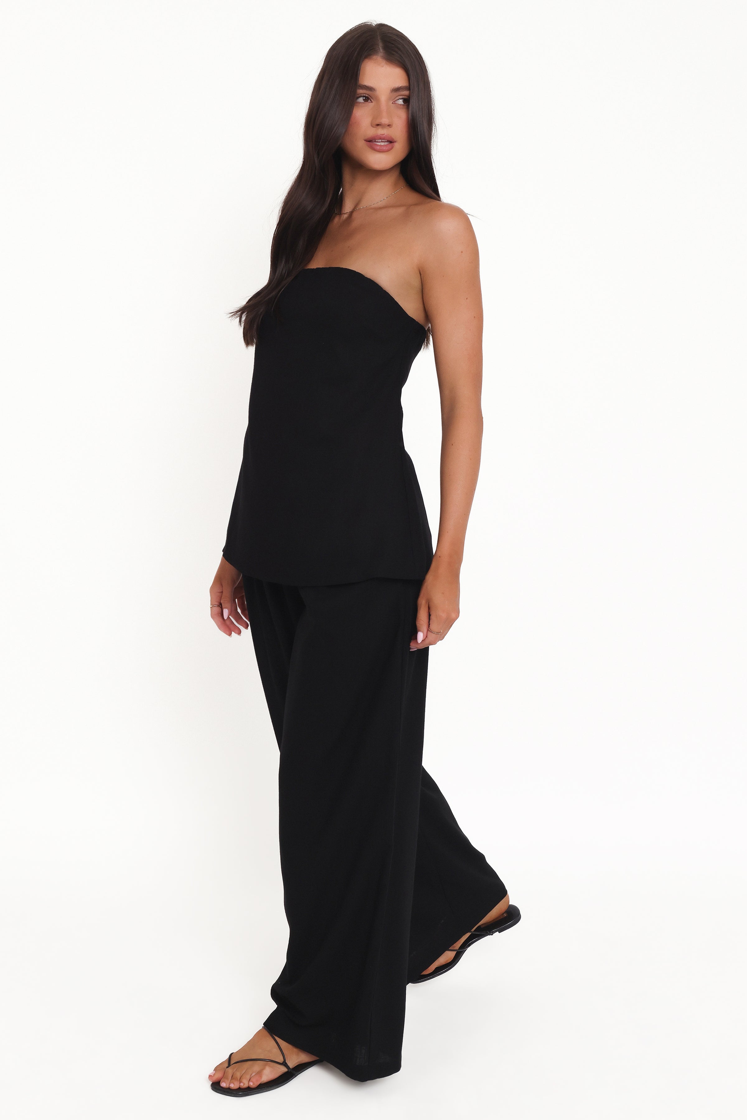 BOTTOMS Arles Wide Leg Pants - Black