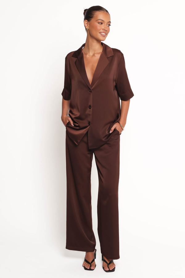 BOTTOMS Arryn Pants - Chocolate Brown