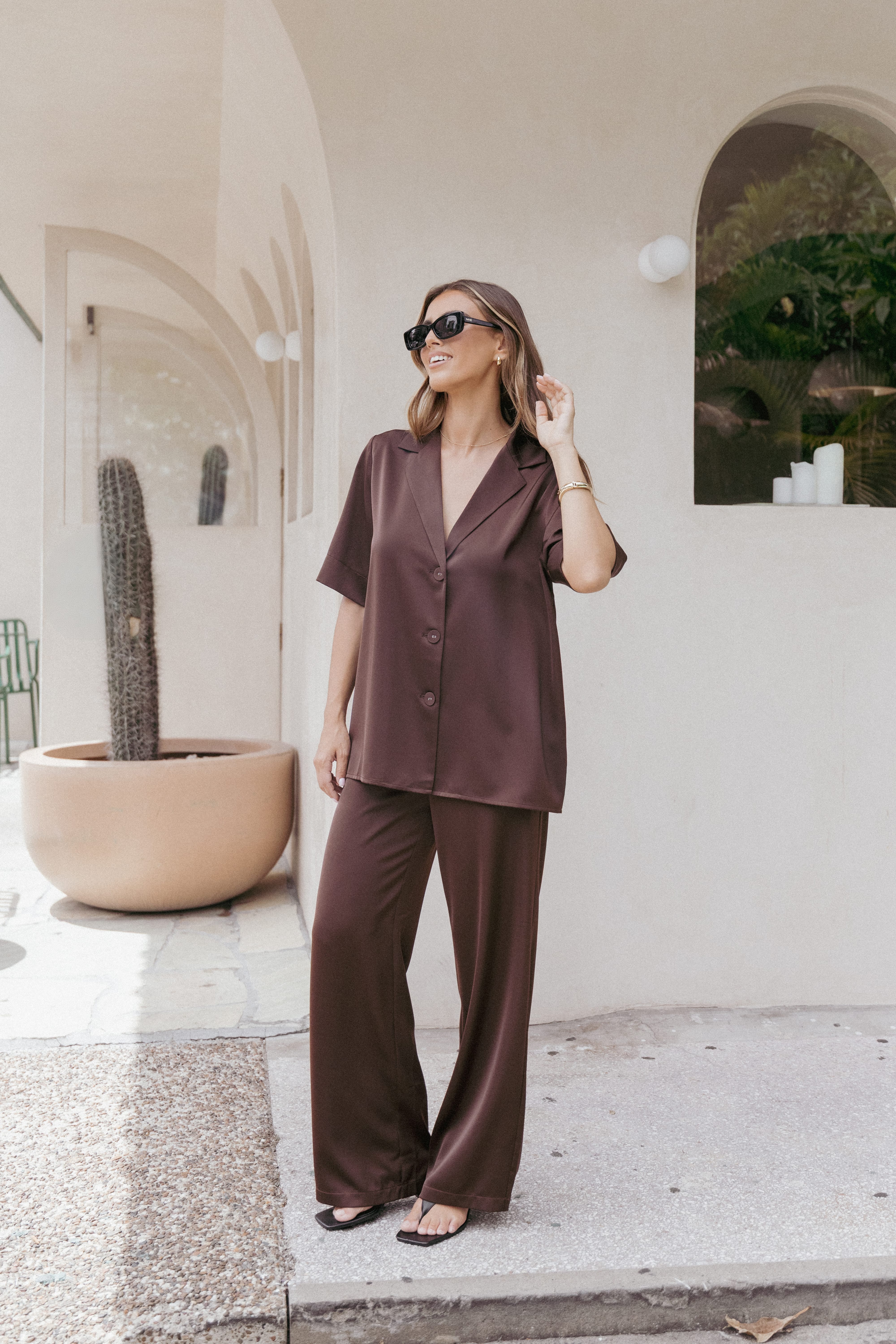 BOTTOMS Arryn Pants - Chocolate Brown