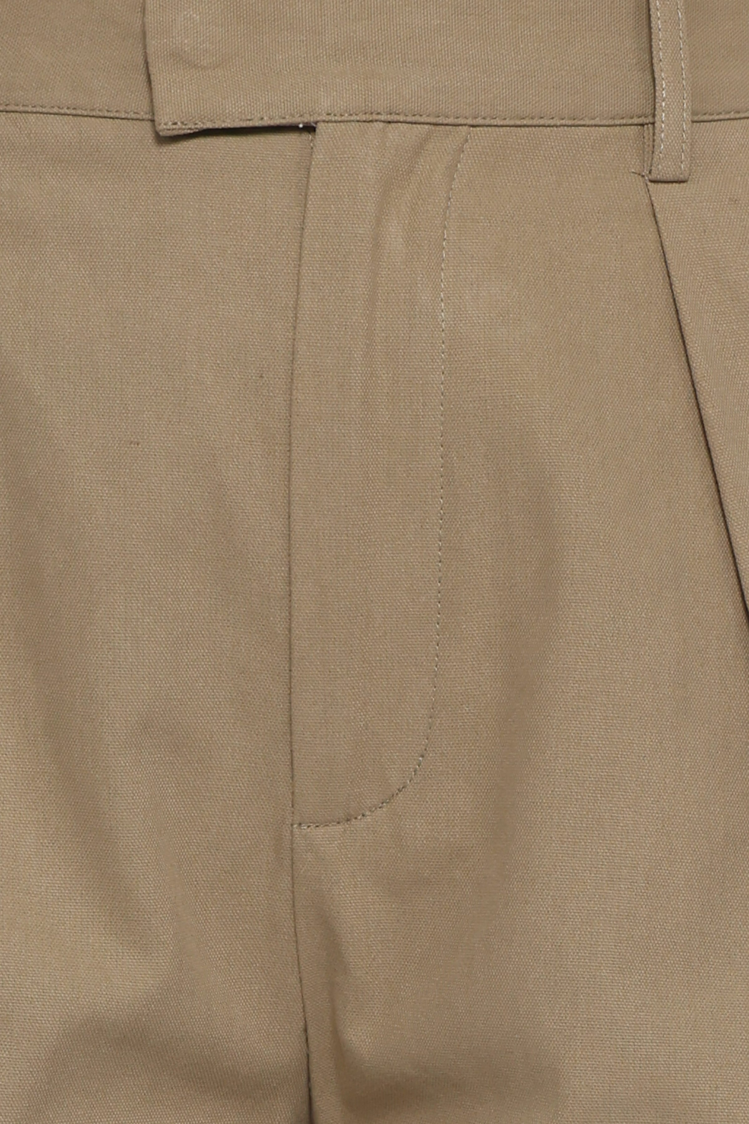 BOTTOMS Asher Tie Detail Tapered Leg Pants - Olive