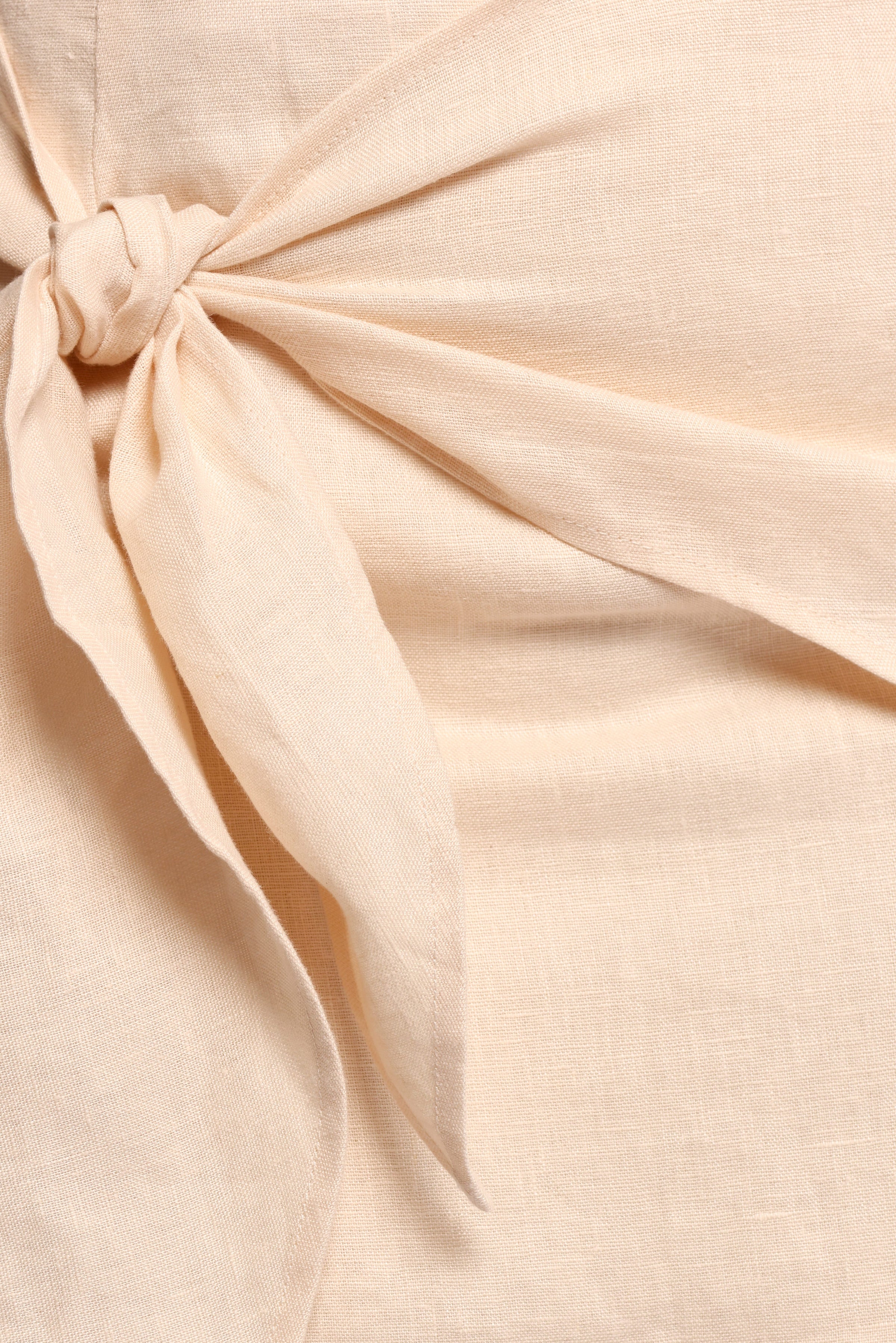 BOTTOMS Astin Linen Mini Skirt - Oatmeal