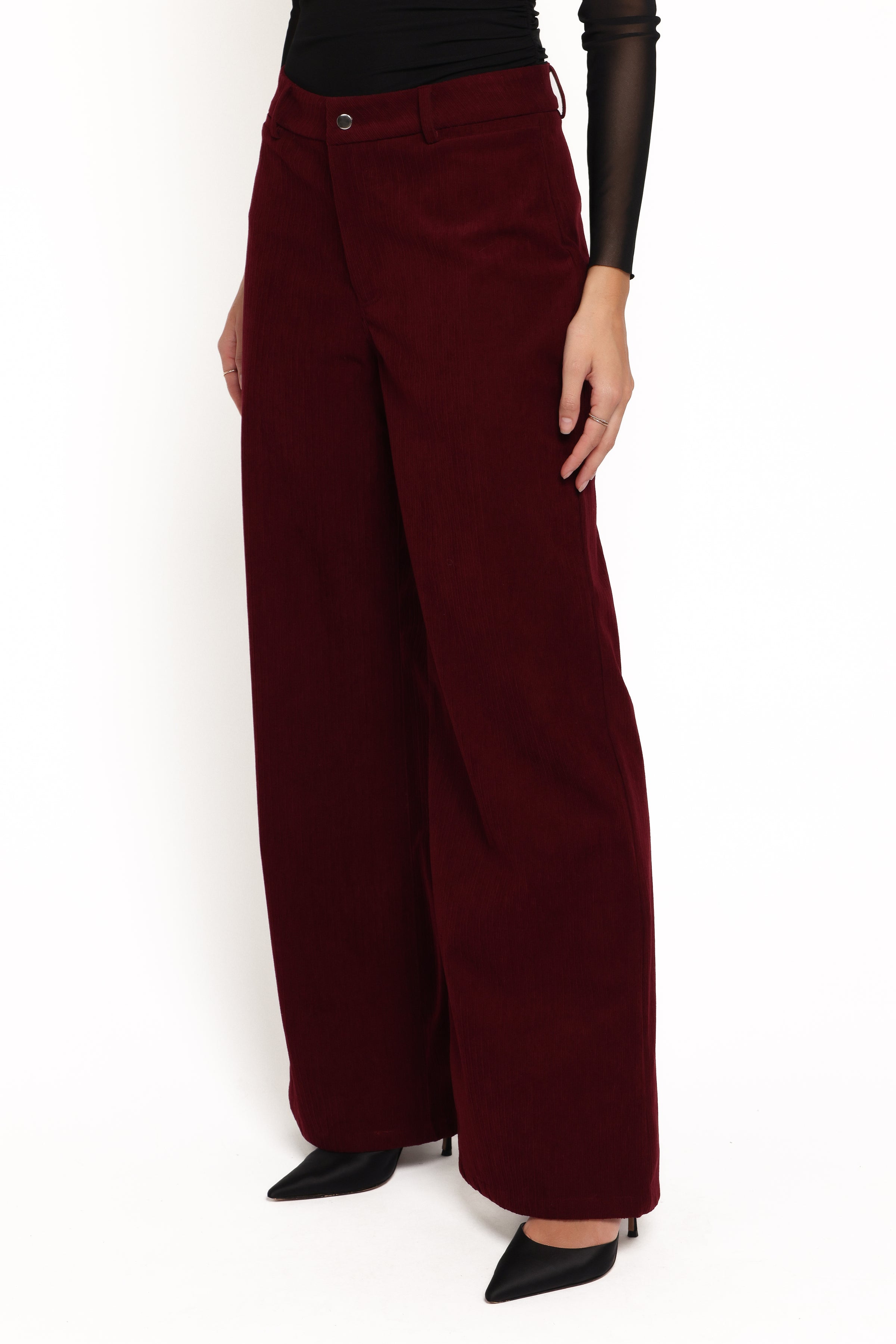 BOTTOMS Barrett Corduroy Pant - Berry