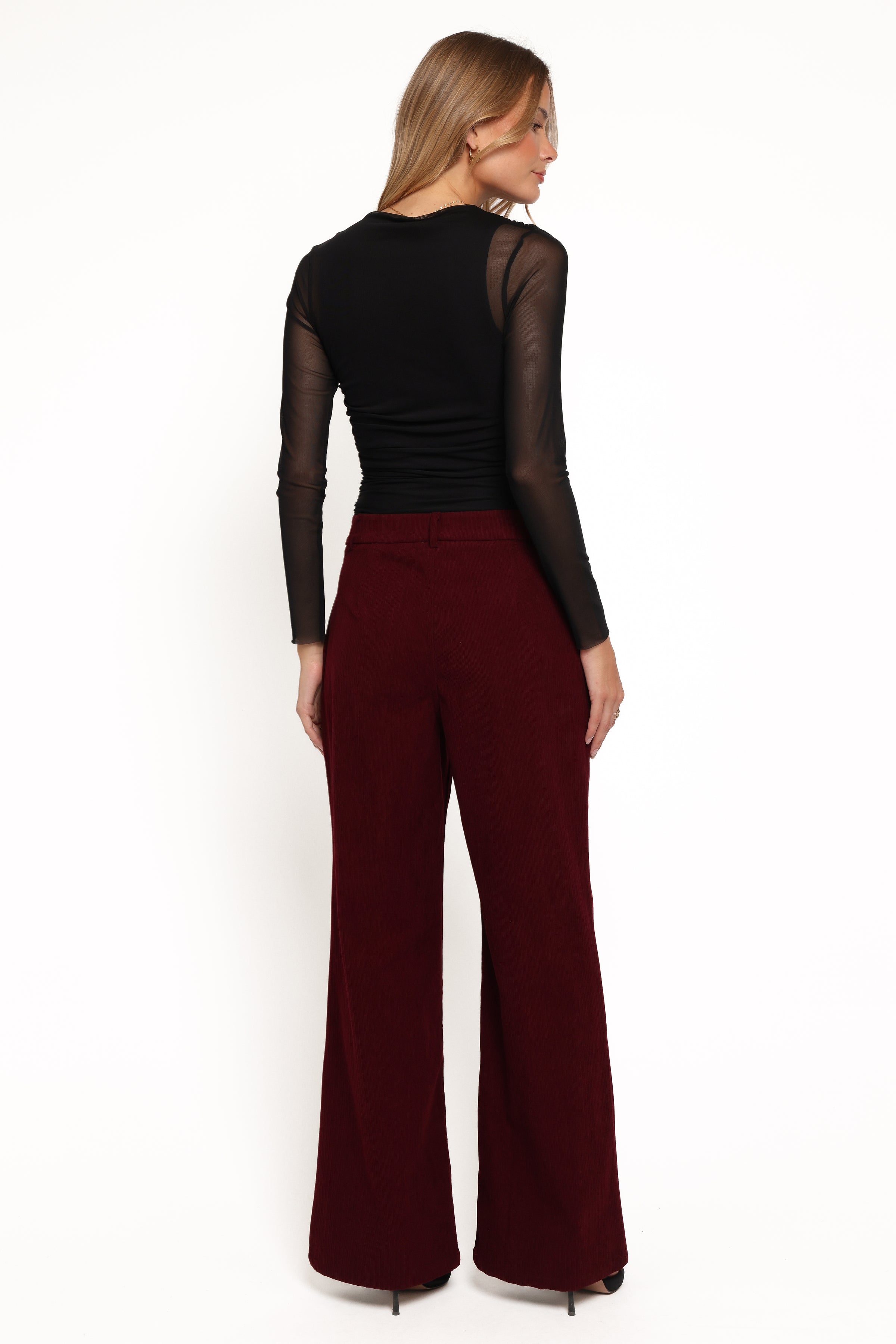 BOTTOMS Barrett Corduroy Pant - Berry