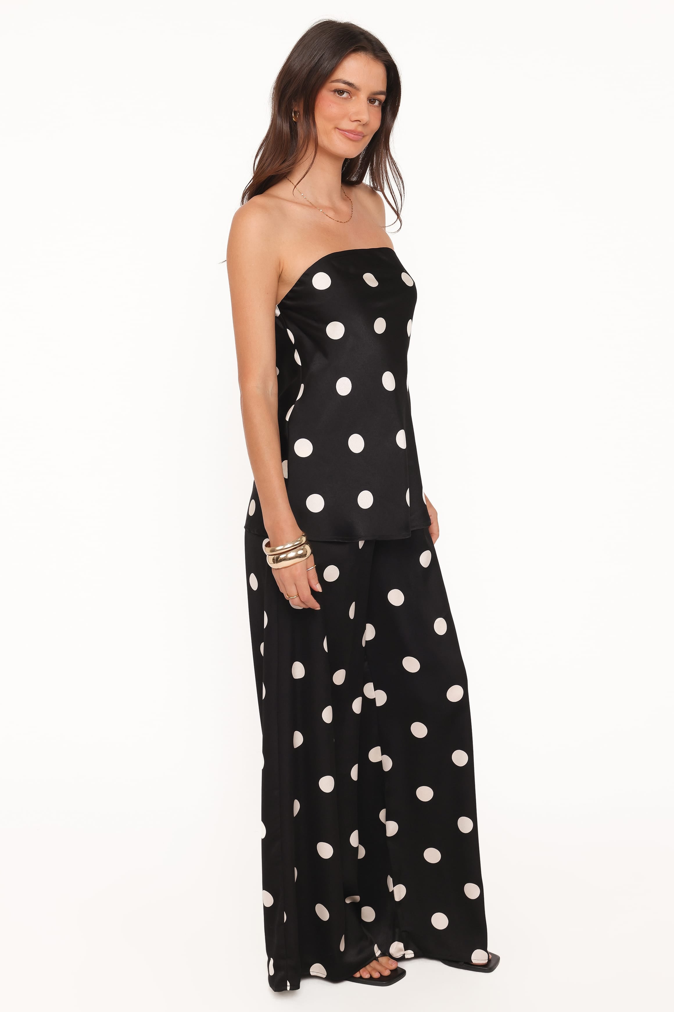 BOTTOMS Belinda Drawstring Pant - Black/Cream